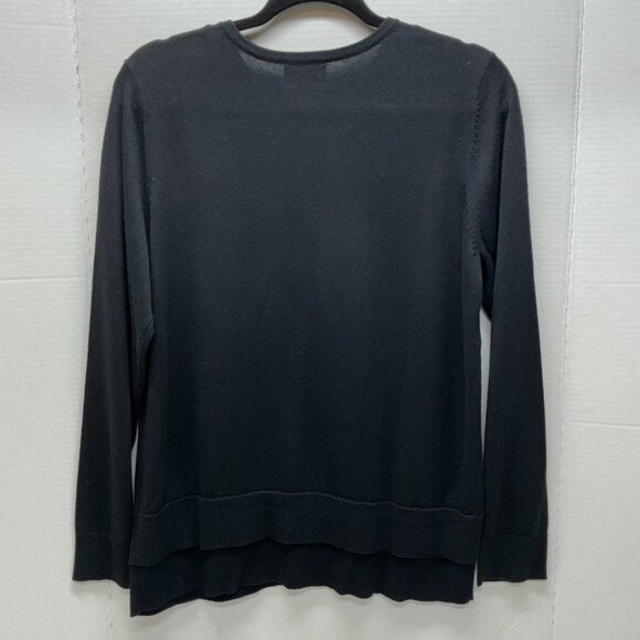 SMALL CARDIGAN BUTTON UP BLACK NEW JOAN RIVERS A366313 - Picture 8 of 11